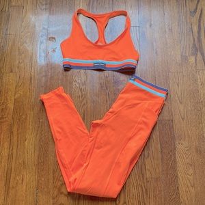 Savage X Fenty Workout Set in Orange Guava, S